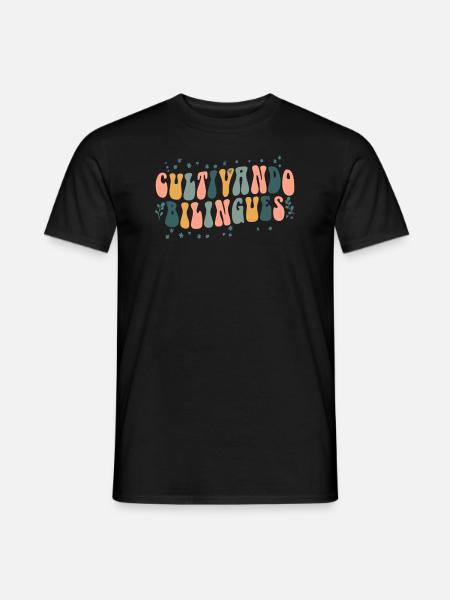 Cultivando Bilingües Spanischlehrer - Männer T-Shirt - Schwarz