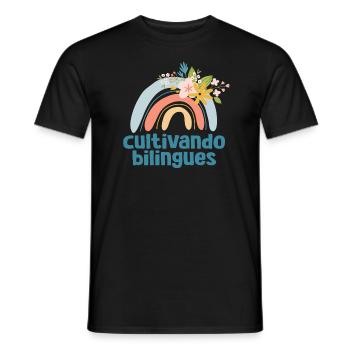 Cultivando Bilingües Spanischlehrer - Männer T-Shirt - Schwarz - Vorne - AI Model Male 178 light (178cm)