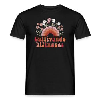 Cultivando Bilingües Spanischlehrer - Männer T-Shirt - Schwarz - Vorne - AI Model Male 178 light (178cm)