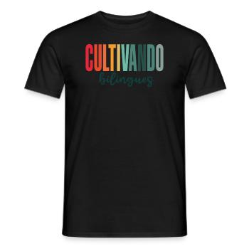 Cultivando Bilingües Spanish Teacher - Men's T-Shirt - black - Front - AI Model Male 178 light (178cm)