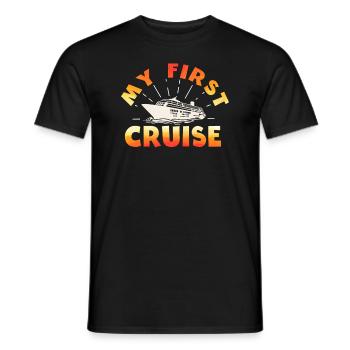 My First Cruise Family Vacation - Fun - Men's T-Shirt - black - Front - AI Model Male 178 light (178cm)