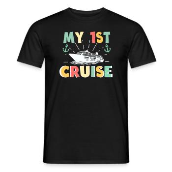 My First Cruise Family Vacation - Fun - Men's T-Shirt - black - Front - AI Model Male 178 light (178cm)