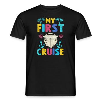 My First Cruise Family Vacation - Fun - Men's T-Shirt - black - Front - AI Model Male 178 light (178cm)