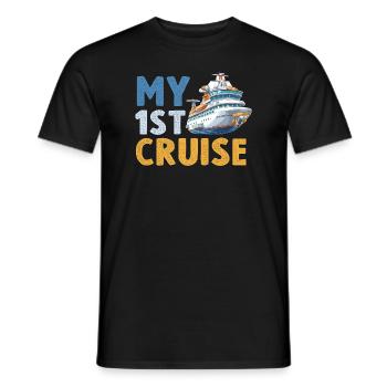 My First Cruise Family Vacation - Fun - Men's T-Shirt - black - Front - AI Model Male 178 light (178cm)