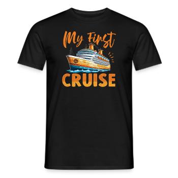 My First Cruise Family Vacation - Fun - Men's T-Shirt - black - Front - AI Model Male 178 light (178cm)