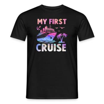 My First Cruise Family Vacation - Fun - Men's T-Shirt - black - Front - AI Model Male 178 light (178cm)