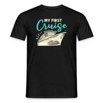 My First Cruise Family Vacation - Fun - Men's T-Shirt - black - Front - AI Model Male 178 light (178cm)
