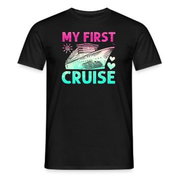 My First Cruise Family Vacation - Fun - Men's T-Shirt - black - Front - AI Model Male 178 light (178cm)