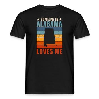 Jemand in Alabama liebt mich - Männer T-Shirt - Schwarz - Vorne - AI Model Male 178 light (178cm)