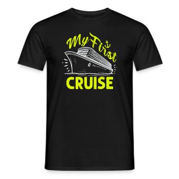 My First Cruise Family Vacation - Fun - Men's T-Shirt - black - Front - AI Model Male 178 light (178cm)