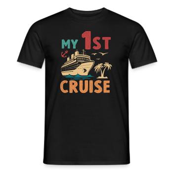 My First Cruise Family Vacation - Fun - Men's T-Shirt - black - Front - AI Model Male 178 light (178cm)