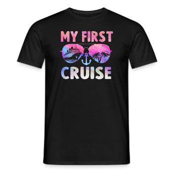 My First Cruise Family Vacation - Fun - Men's T-Shirt - black - Front - AI Model Male 178 light (178cm)