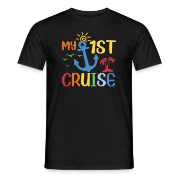 My First Cruise Family Vacation - Fun - Men's T-Shirt - black - Front - AI Model Male 178 light (178cm)