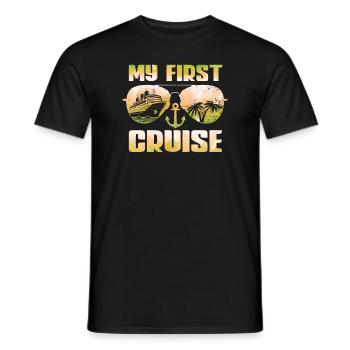 My First Cruise Family Vacation - Fun - Men's T-Shirt - black - Front - AI Model Male 178 light (178cm)