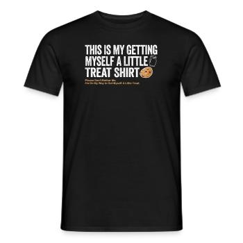 Creamy Sundae Dessert Don't Bother Me - Men's T-Shirt - black - Front - AI Model Male 178 light (178cm)