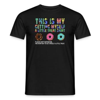 Creamy Sundae Dessert Don't Bother Me - Men's T-Shirt - black - Front - AI Model Male 178 light (178cm)