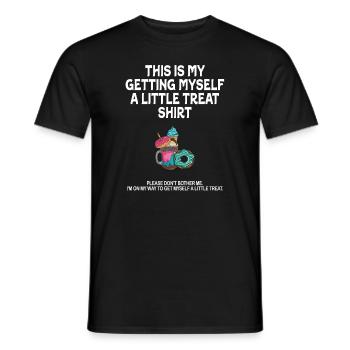 Creamy Sundae Dessert Don't Bother Me - Men's T-Shirt - black - Front - AI Model Male 178 light (178cm)