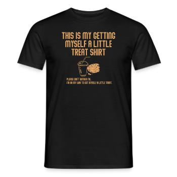 Creamy Sundae Dessert Don't Bother Me - Men's T-Shirt - black - Front - AI Model Male 178 light (178cm)