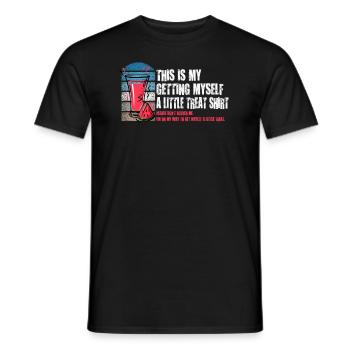 Creamy Sundae Dessert Don't Bother Me - Men's T-Shirt - black - Front - AI Model Male 178 light (178cm)