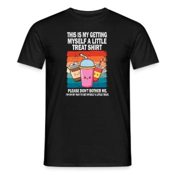 Creamy Sundae Dessert Don't Bother Me - Men's T-Shirt - black - Front - AI Model Male 178 light (178cm)
