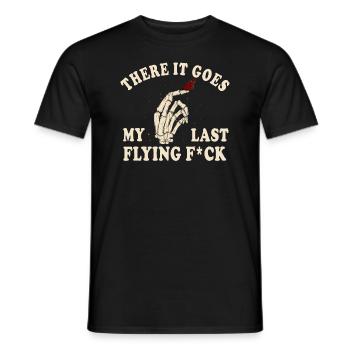 There It Goes My Last Flying F - Men's T-Shirt - black - Front - AI Model Male 178 light (178cm)
