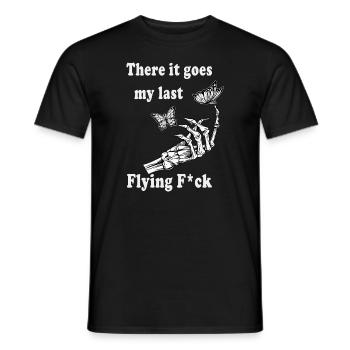 Da geht es, mein letztes fliegendes F - Männer T-Shirt - Schwarz - Vorne - AI Model Male 178 light (178cm)
