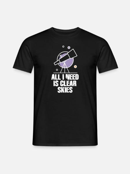 Astrophotography Astronomy Space Camera: - Men's T-Shirt - black