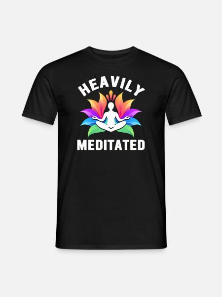 Heavily Meditated - Men's T-Shirt - black