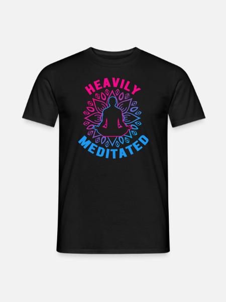 Heavily Meditated - Men's T-Shirt - black