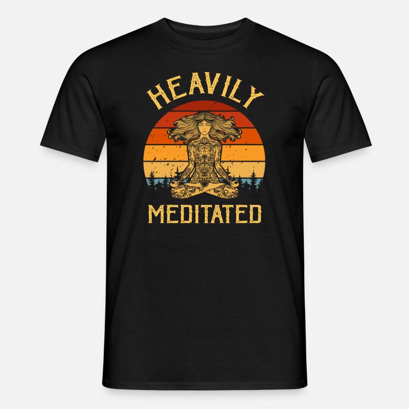 Stark meditiert - Männer T-Shirt - Schwarz