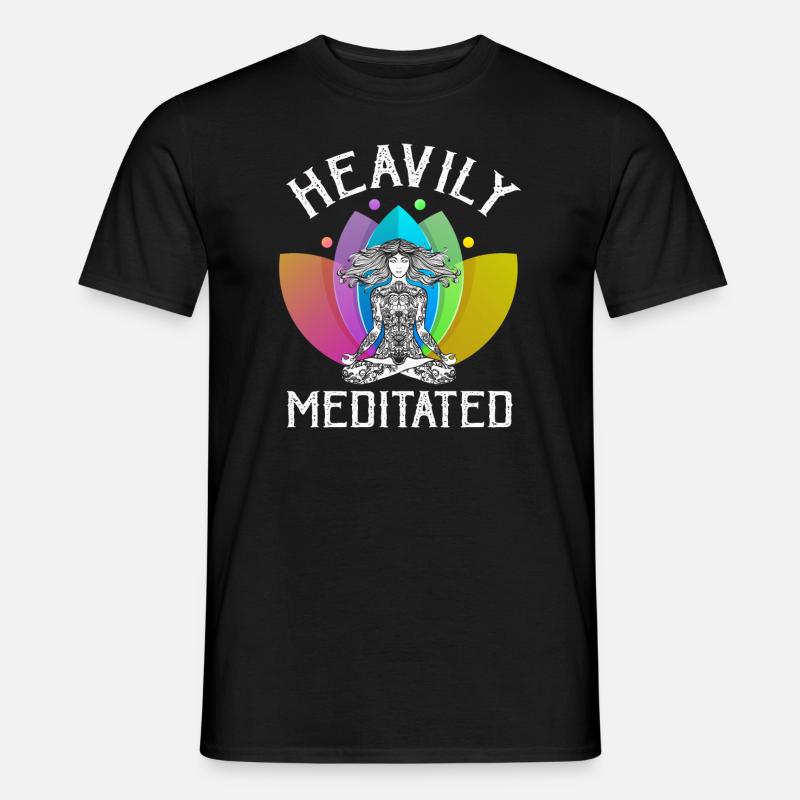 Stark meditiert - Männer T-Shirt - Schwarz