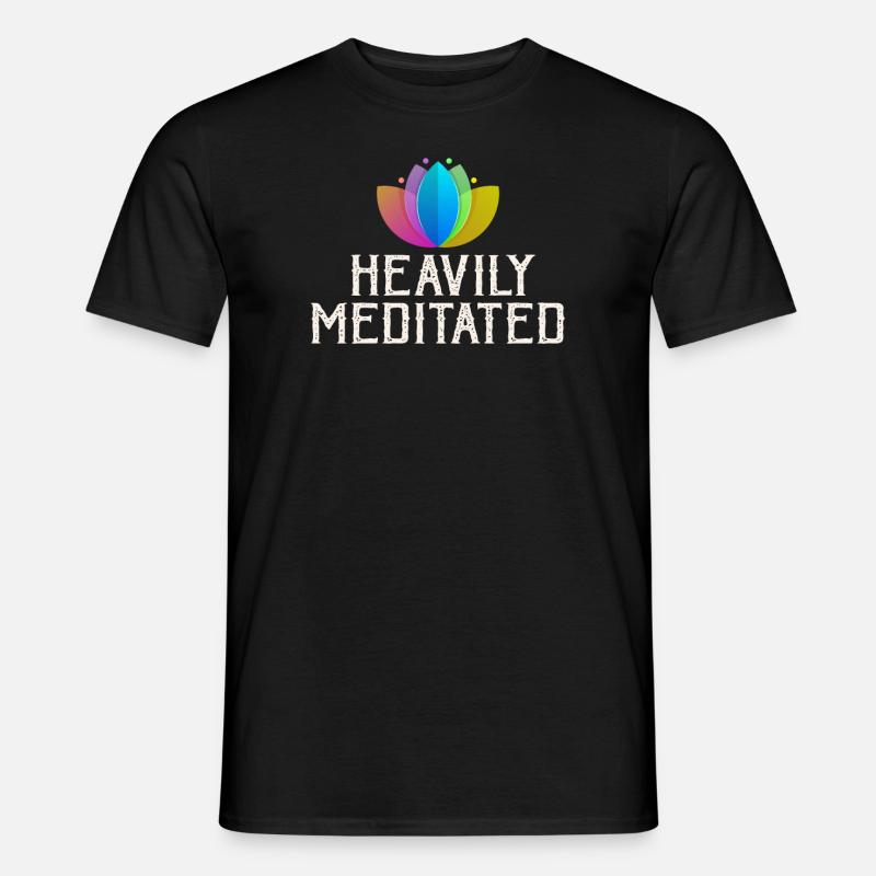 Stark meditiert - Männer T-Shirt - Schwarz