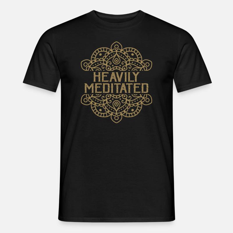 Stark meditiert - Männer T-Shirt - Schwarz