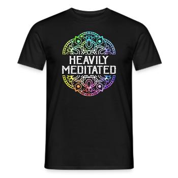 Stark meditiert - Männer T-Shirt - Schwarz - Vorne - AI Model Male 178 light (178cm)