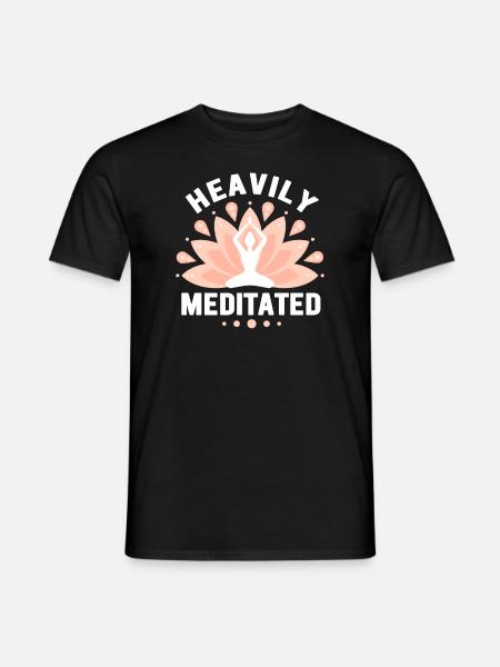 Heavily Meditated - Men's T-Shirt - black