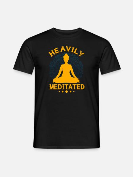 Heavily Meditated - Men's T-Shirt - black