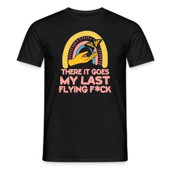 There It Goes My Last Flying F - Men's T-Shirt - black - Front - AI Model Male 178 light (178cm)
