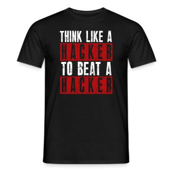 Ethische Hacker-Cybersicherheitsexpertise - Männer T-Shirt - Schwarz - Vorne - AI Model Male 178 light (178cm)