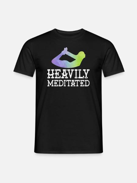 Heavily Meditated - Men's T-Shirt - black