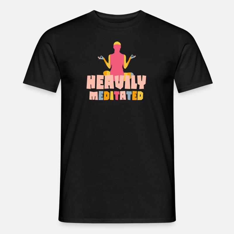 Stark meditiert - Männer T-Shirt - Schwarz