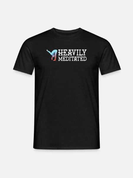 Stark meditiert - Männer T-Shirt - Schwarz