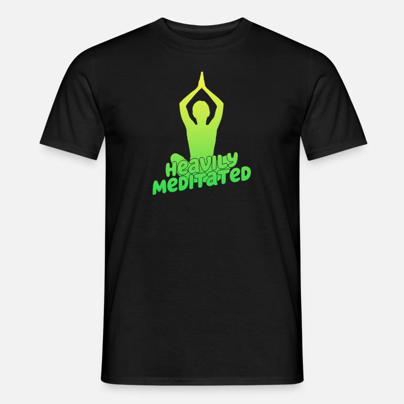 Stark meditiert - Männer T-Shirt - Schwarz
