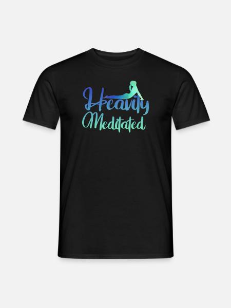 Stark meditiert - Männer T-Shirt - Schwarz