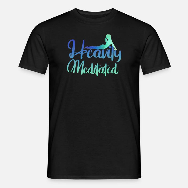 Stark meditiert - Männer T-Shirt - Schwarz