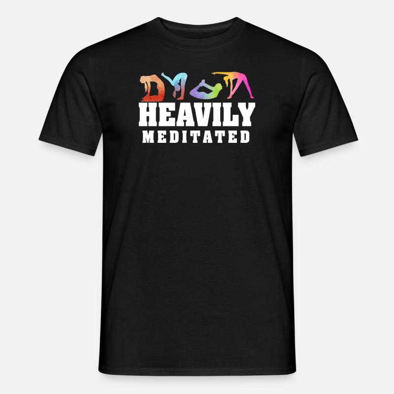 Stark meditiert - Männer T-Shirt - Schwarz