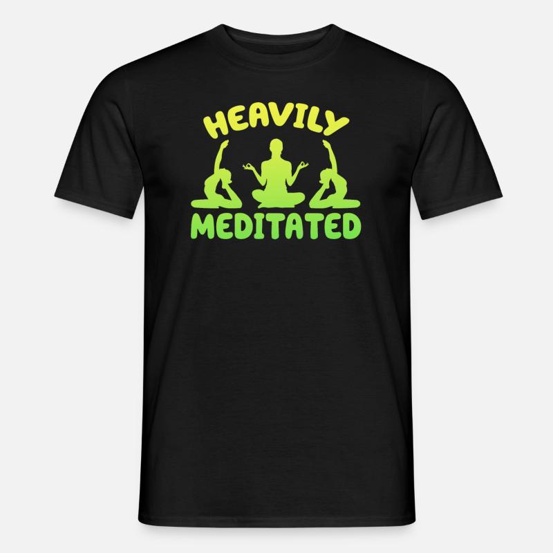 Stark meditiert - Männer T-Shirt - Schwarz