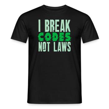 Ethische Hacker-Cybersicherheitsexpertise - Männer T-Shirt - Schwarz - Vorne - AI Model Male 178 light (178cm)