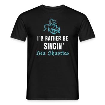 Seemann Meme Piratenschiff Ozean Segeln - Männer T-Shirt - Schwarz - Vorne - AI Model Male 178 light (178cm)