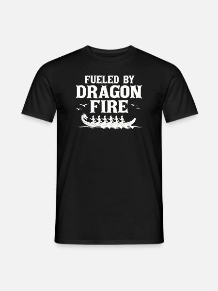 Alimenté par Dragon Fire Dragon Boat - T-shirt homme - noir