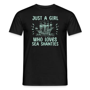 Sailor Meme Pirate Ship Ocean Sailing - Men's T-Shirt - black - Front - AI Model Male 178 light (178cm)